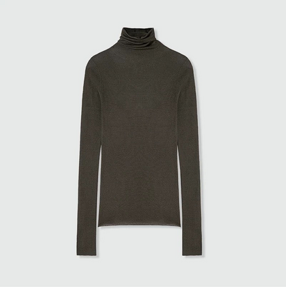 Conni - Longsleeve met col, licht transparant