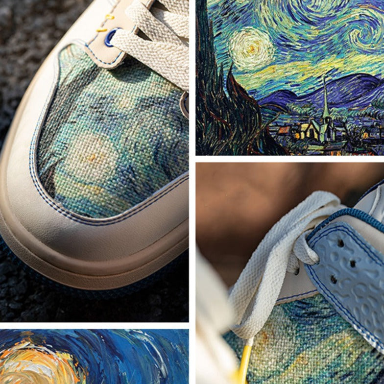 Van Gogh "Sterrennacht" geïnspireerde sneakers