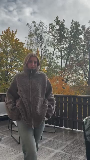 Lena - Oversized warm fleecejack